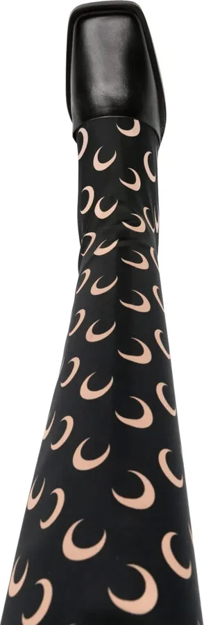 Regenerated jersey knee-high boots - Image 4
