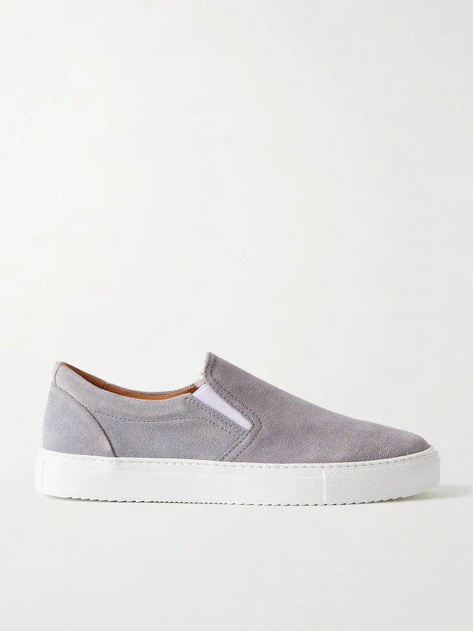 Regenerated Suede by evolo® Slip-On Sneakers
