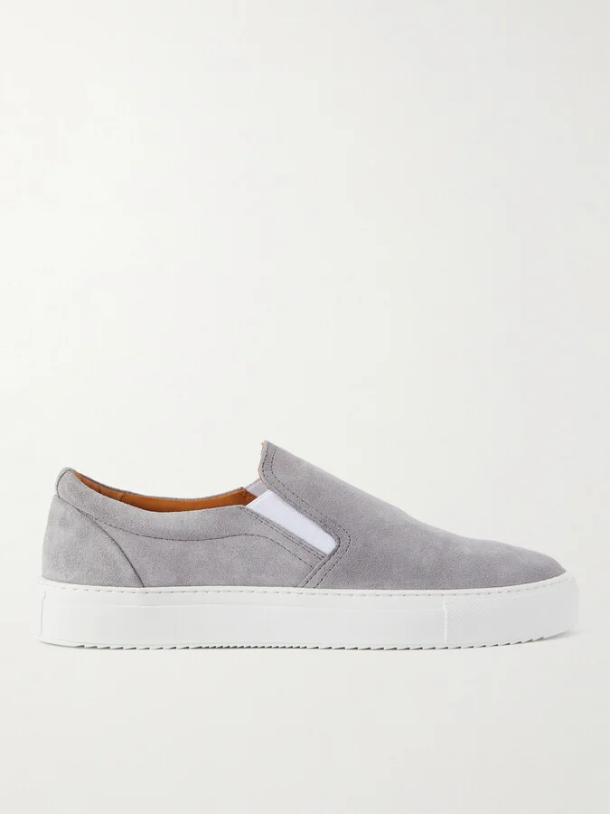 Regenerated Suede by evolo® Slip-On Sneakers