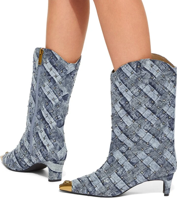 Regent Crystal Embellished Cap Toe Boot - Image 2