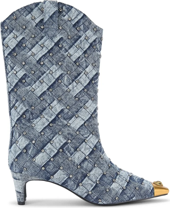 Regent Crystal Embellished Cap Toe Boot