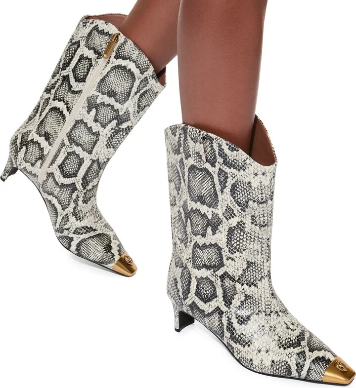 Regent Snakeskin Print Boot - Image 2