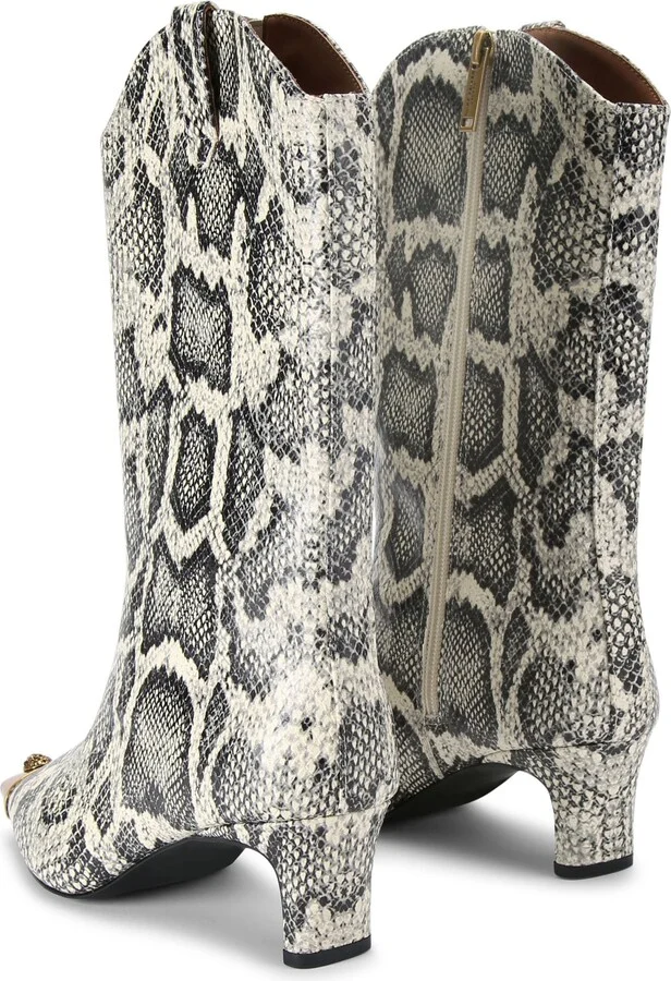 Regent Snakeskin Print Boot - Image 3