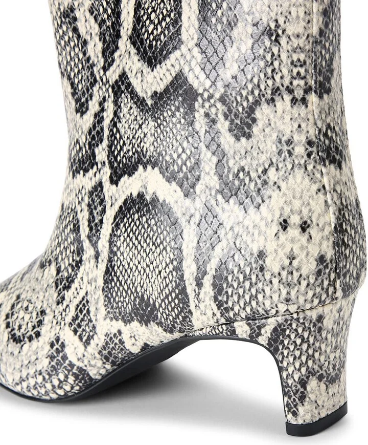 Regent Snakeskin Print Boot - Image 6
