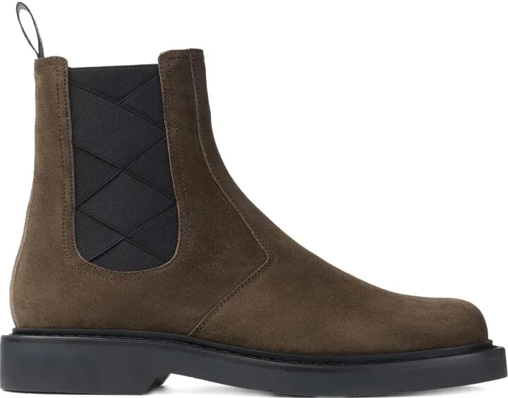 Reggie woven-panel chelsea boots