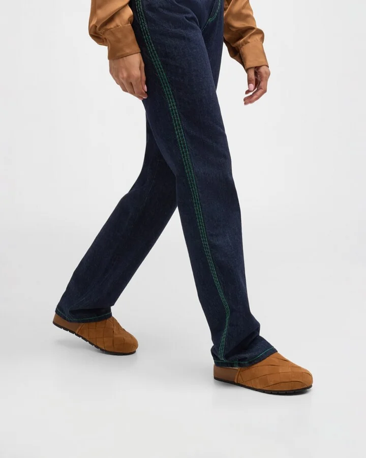 Reggie Woven Suede Slipper Mules - Image 2