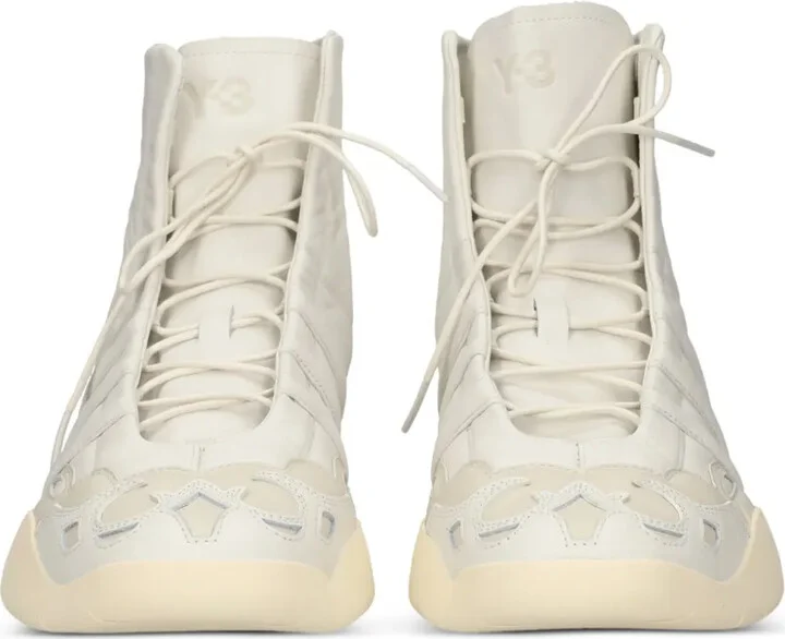 Regu 2002 Hi lace-up leather high-top trainers - Image 4