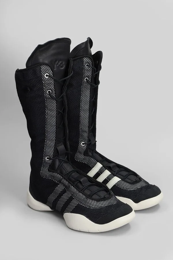 Regu Boot Sneakers In Black Suede And Fabric - Image 2