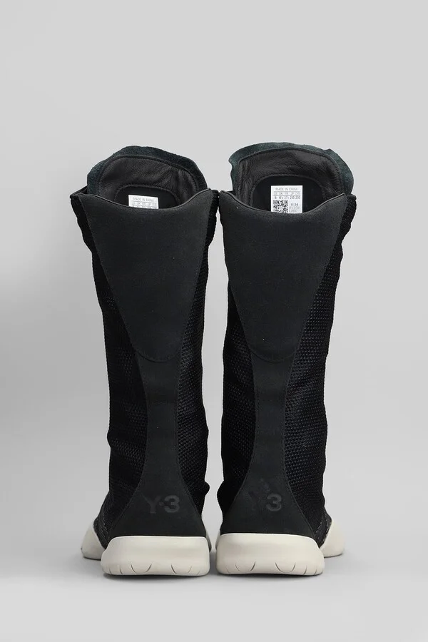 Regu Boot Sneakers In Black Suede And Fabric - Image 4