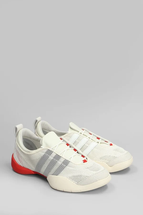 Regu Sneakers In Beige Leather And Fabric - Image 2