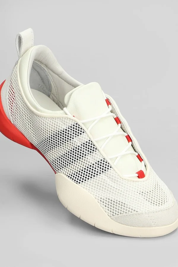 Regu Sneakers In Beige Leather And Fabric - Image 5