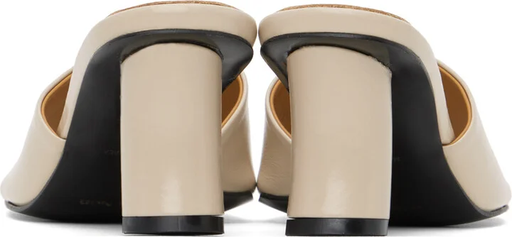 Reike Nen Beige Curvy Heeled Sandals - Image 2