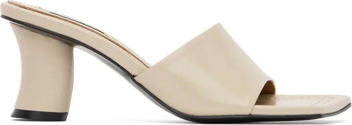 Reike Nen Beige Curvy Heeled Sandals