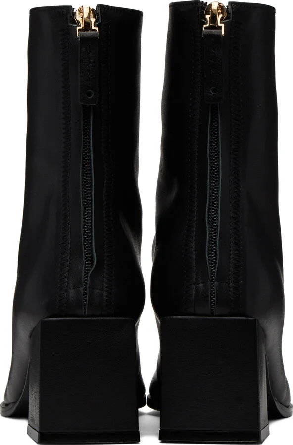 Reike Nen Black Cube Heel Basic Boots - Image 2