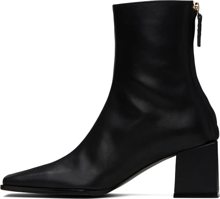 Reike Nen Black Cube Heel Basic Boots - Image 3