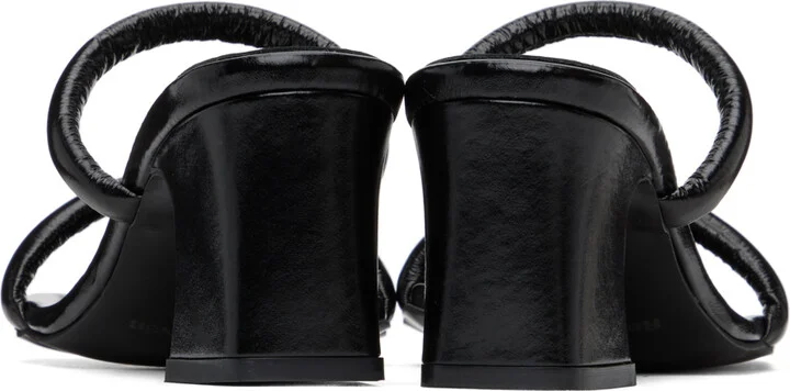 Reike Nen Black Twisted Heeled Sandals - Image 2
