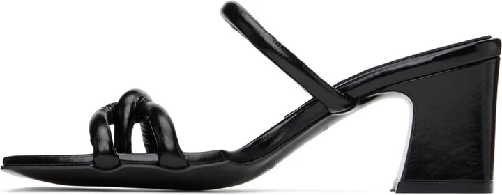 Reike Nen Black Twisted Heeled Sandals - Image 3