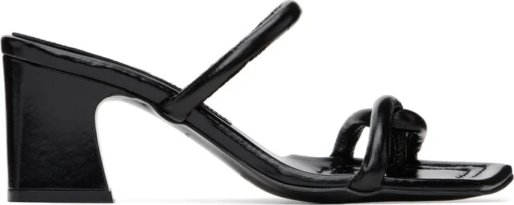 Reike Nen Black Twisted Heeled Sandals