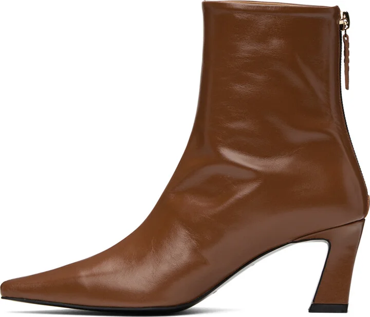 Reike Nen Brown Slim Line Boots - Image 3