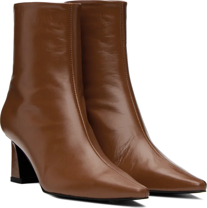 Reike Nen Brown Slim Line Boots - Image 4