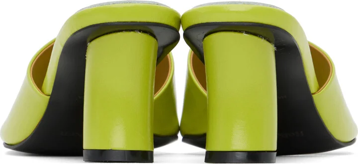 Reike Nen Green Curvy Heeled Sandals - Image 2