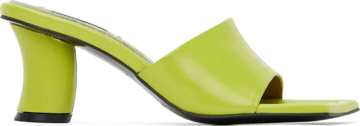 Reike Nen Green Curvy Heeled Sandals