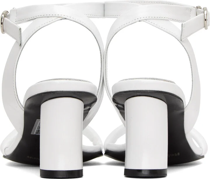 Reike Nen White Leather Heeled Sandals - Image 2