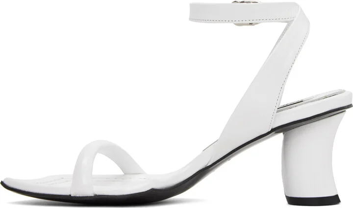 Reike Nen White Leather Heeled Sandals - Image 3
