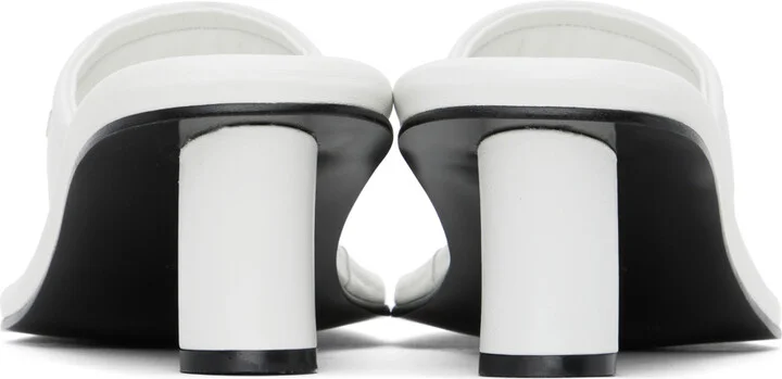 Reike Nen White Padded Heeled Sandals - Image 2
