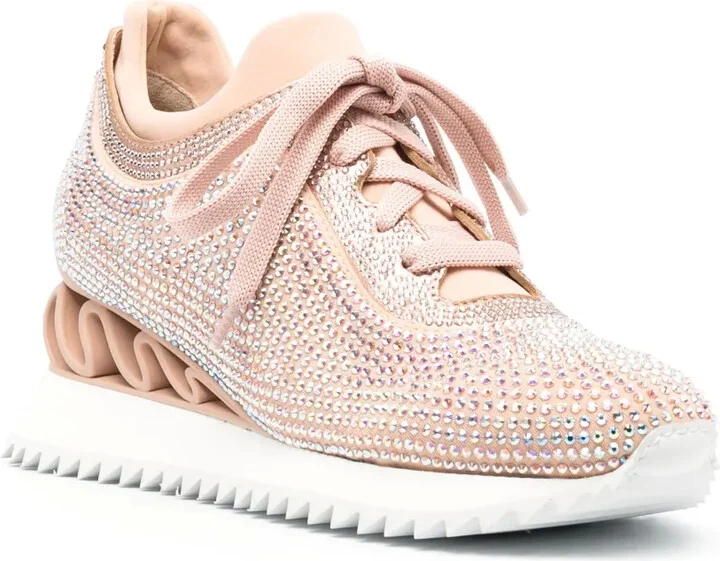 Reiko Wave crystal-embellished sneakers - Image 2