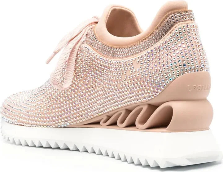 Reiko Wave crystal-embellished sneakers - Image 3