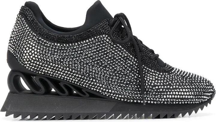 Reiko Wave crystal-embellished sneakers