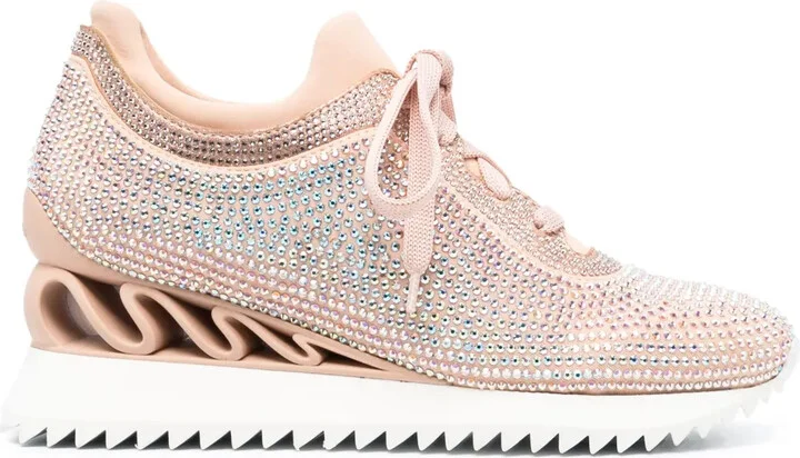 Reiko Wave crystal-embellished sneakers