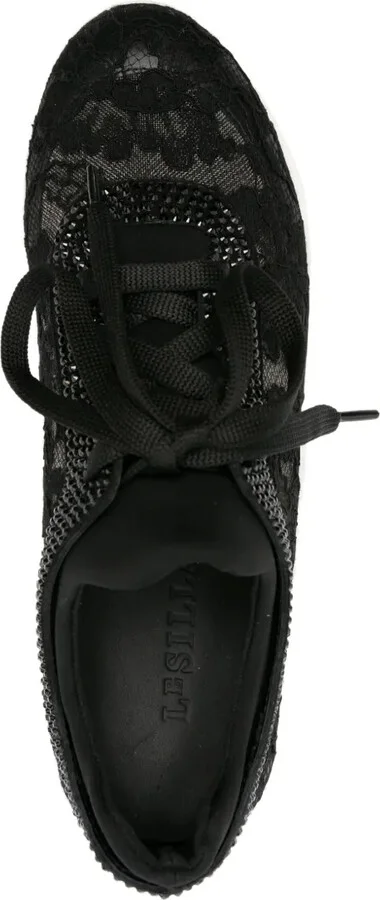 Reiko Wave floral-lace sneakers - Image 4