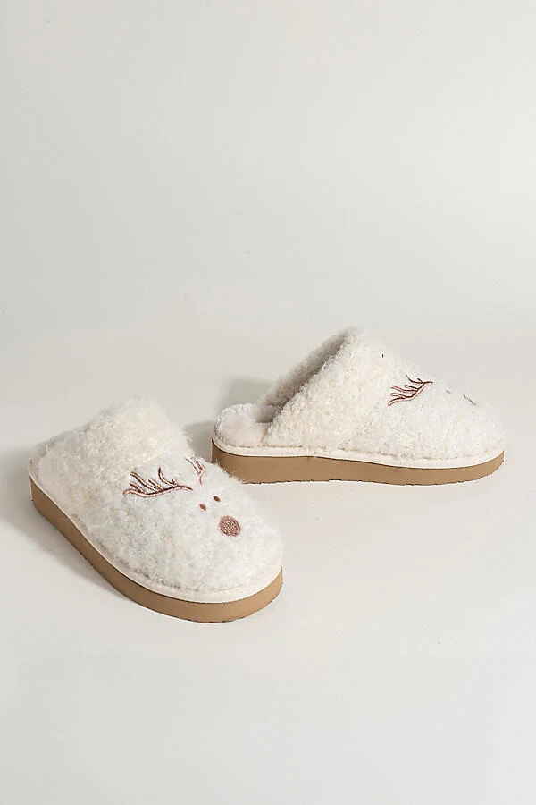 Reindeer Scuff Slippers - Image 2