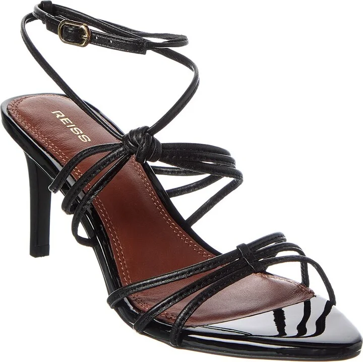 Reiss Georgina Leather Heeled Sandal