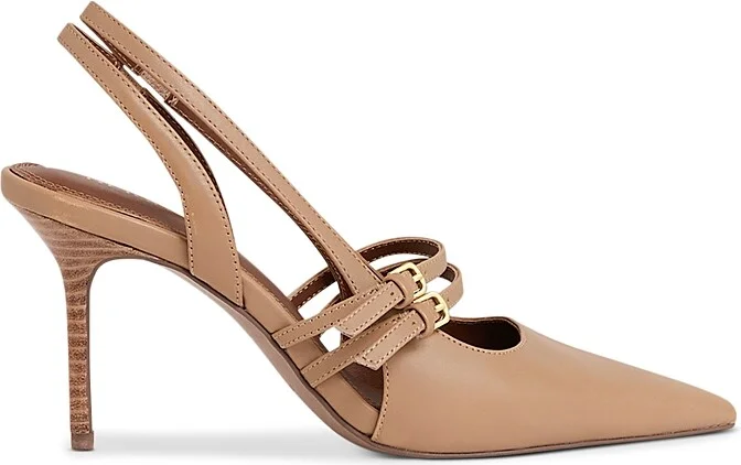 Reiss Women's Beatrice Pointed Toe Double Buckle High Heel Pumps