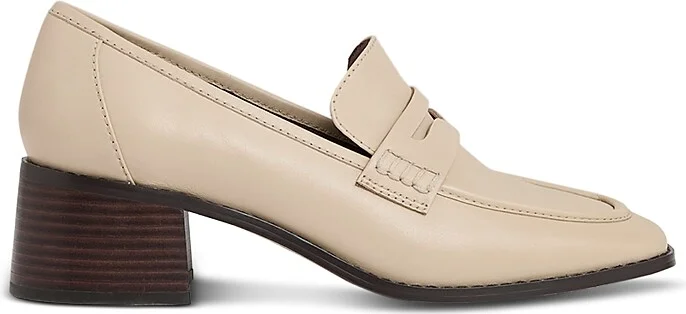 Reiss Women's Heidi Almond Toe Block Heel Loafers