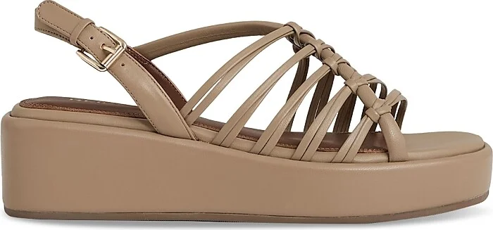 Reiss Women's Knotted Strappy Flatform Sandals
