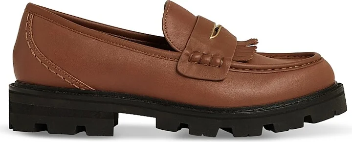 Reiss Women's Lianna Leather Loafers