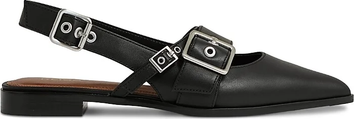 Reiss Women's Lois Buckle Flat Mules