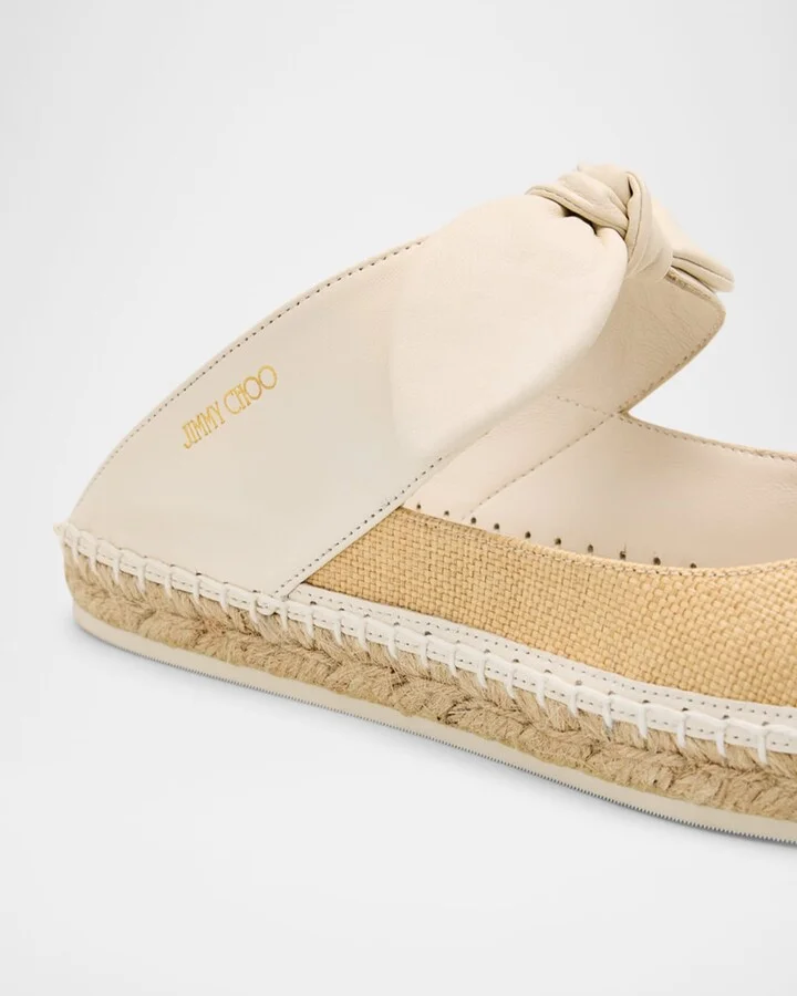 Reka Raffia and Leather Flats - Image 9