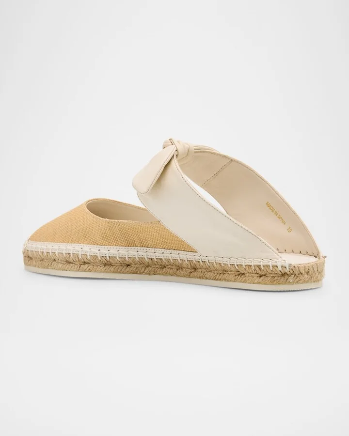 Reka Raffia and Leather Flats - Image 10