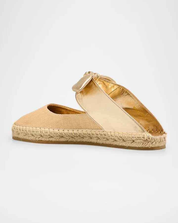 Reka Raffia and Leather Flats - Image 5