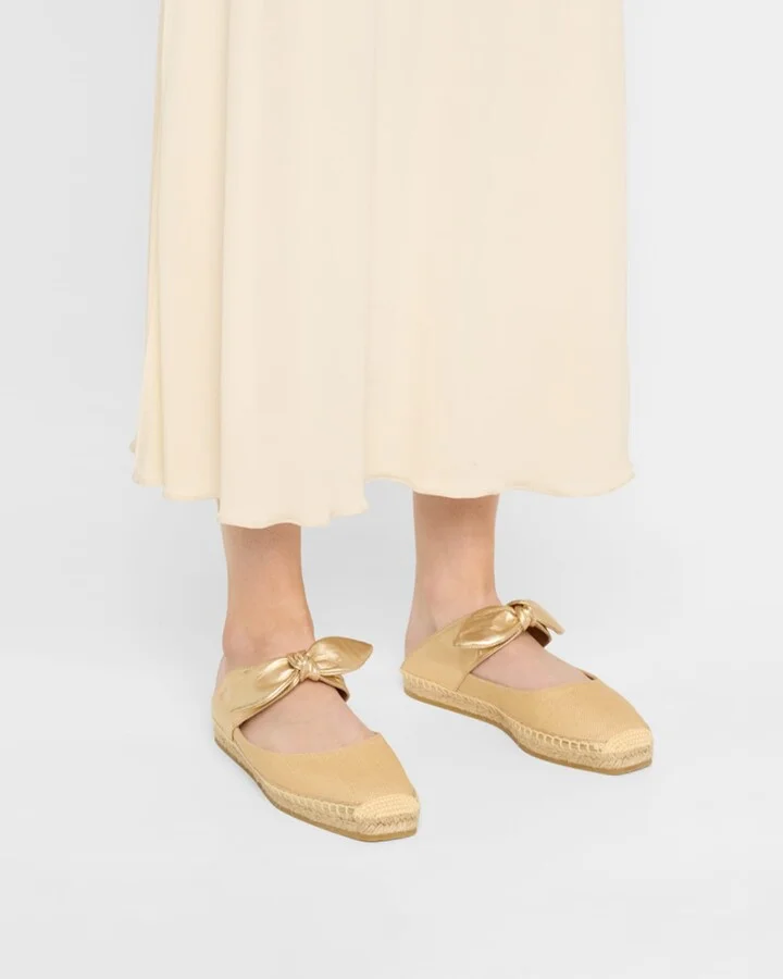 Reka Raffia and Leather Flats - Image 6