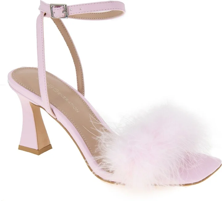 Relby Faux Feather Sandal