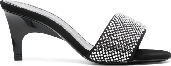 Rem 60mm crystal-embellished mules