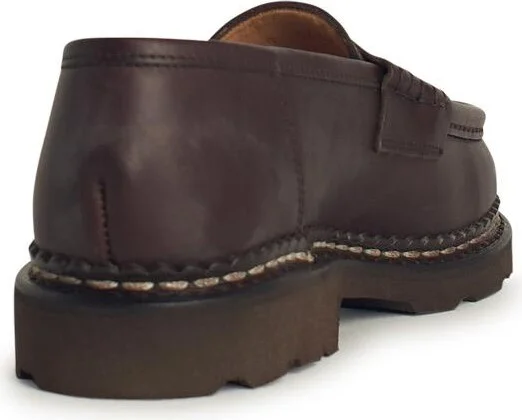 'remis' Brown Leather Loafers - Image 3