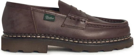 'Remis' Brown Leather Loafers