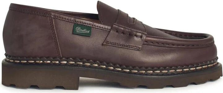 'remis' Brown Leather Loafers